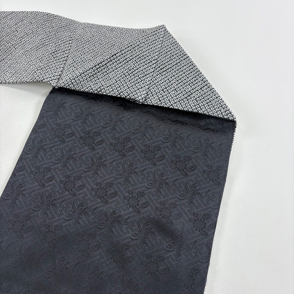 黒灰 正絹