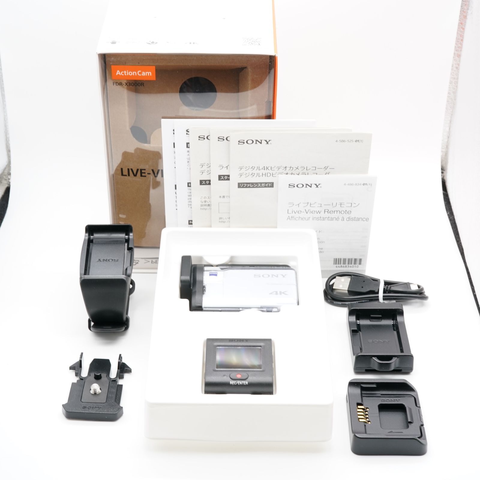 級 ソニー SONY デジタル4 Kビデオカメラレコーダー FDR X 3000 R リモコンキット あると嬉しい元箱 多数