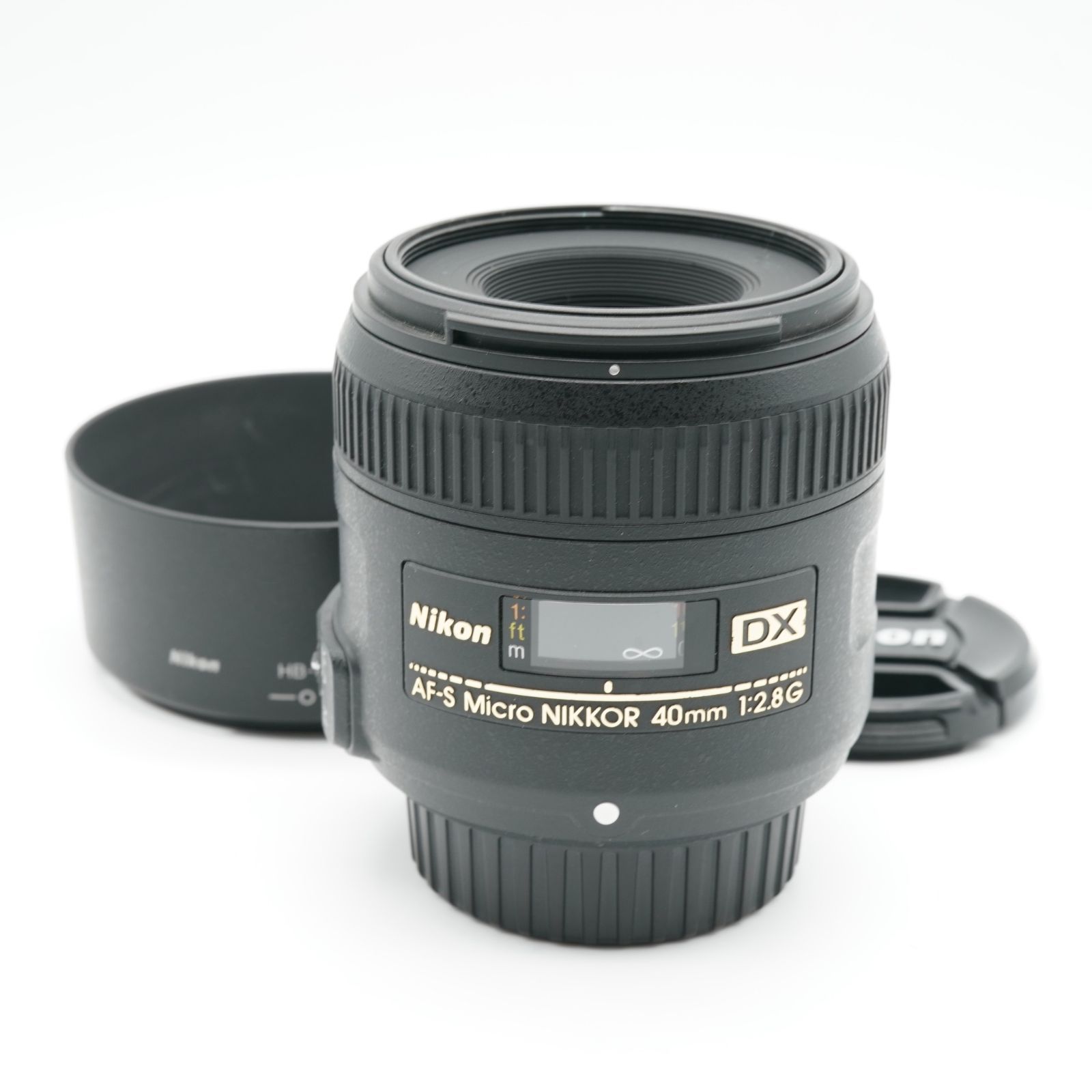 級 ニコン NIKON AF S DX Micro NIKKOR 40 mm F 2 8 G あると嬉しい フード付
