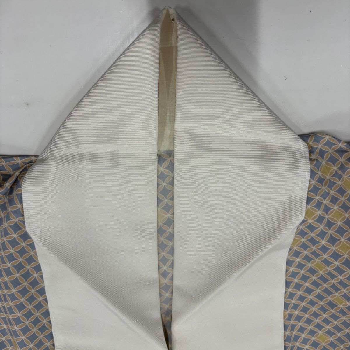  長襦袢 身丈126 5 cm 裄丈64 M 七宝 青灰色 正絹 秀品 長襦袢 長襦袢 半襦袢