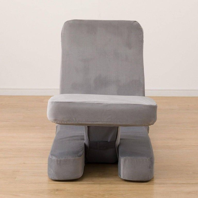 簡単着せ替え ゲーミングチェア カバー 洗える 傷防止 汚れ防止 47 x 153 cm グレー 無地 模様替え ゲーム PC作業に最適