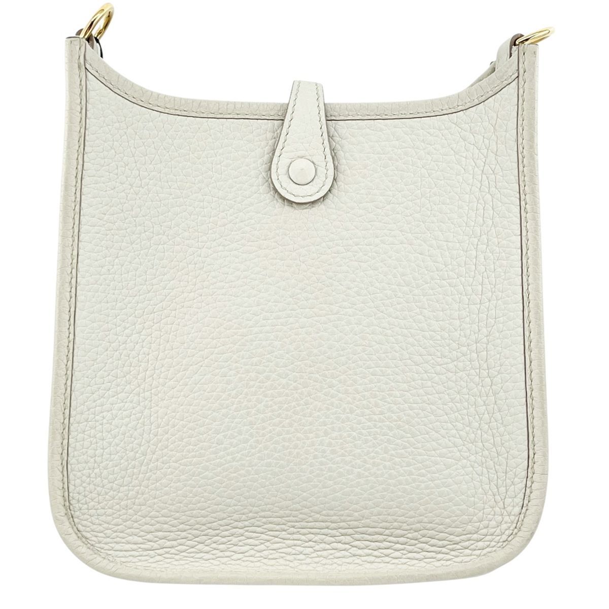 HERMES エルメス エブリン TPM アマゾーヌ トリヨン ベトン ホワイト グレージュ ゴールド金具 W刻印 製 ポシェット ハンドバッグ MK