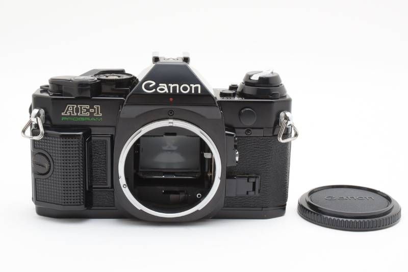 実用光学 Canon キャノン AE 1 PROGRAM 黒 ブラック ボディ フィルム一眼カメラ 3958 15