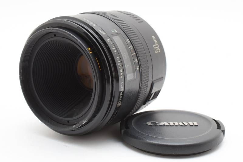 実用品】Canon キャノン COMPACT-MACRO EF 50mm 2.5 AFレンズ #4011-11