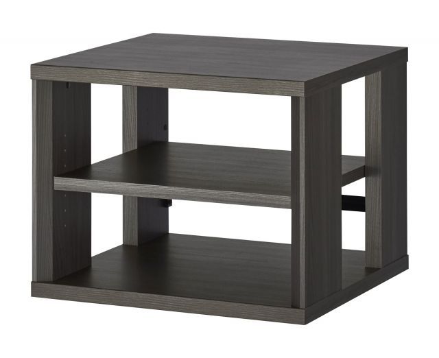 ハヤミ工産 オーディオラック 棚板 付き 黒木目調 G 3613