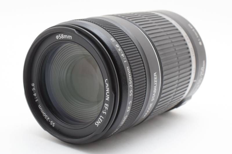 実用 Canon キャノン EF S 55 250 mm 4 5 6 IS AFレンズ 3987 3