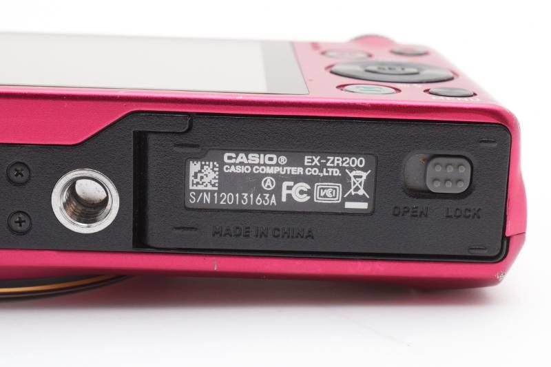 CASIO EXILIM EX-ZR200 レッド 作動確認済み カシオ 【公式通販】
