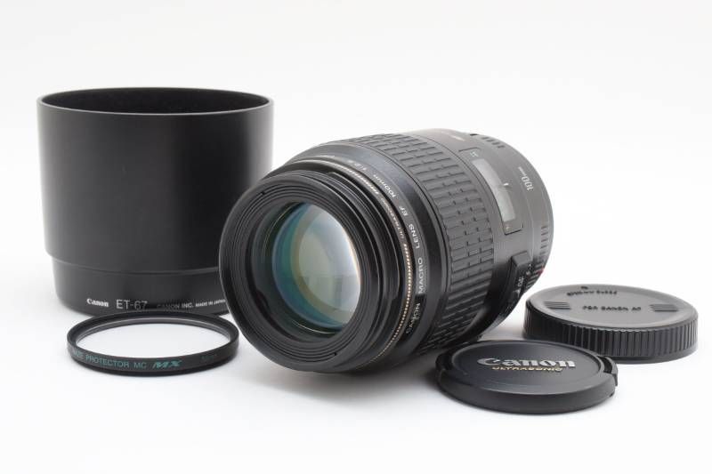 光学 上品 Canon キャノン MACRO EF 100 mm 2.8 USM AFレンズ 3990-1