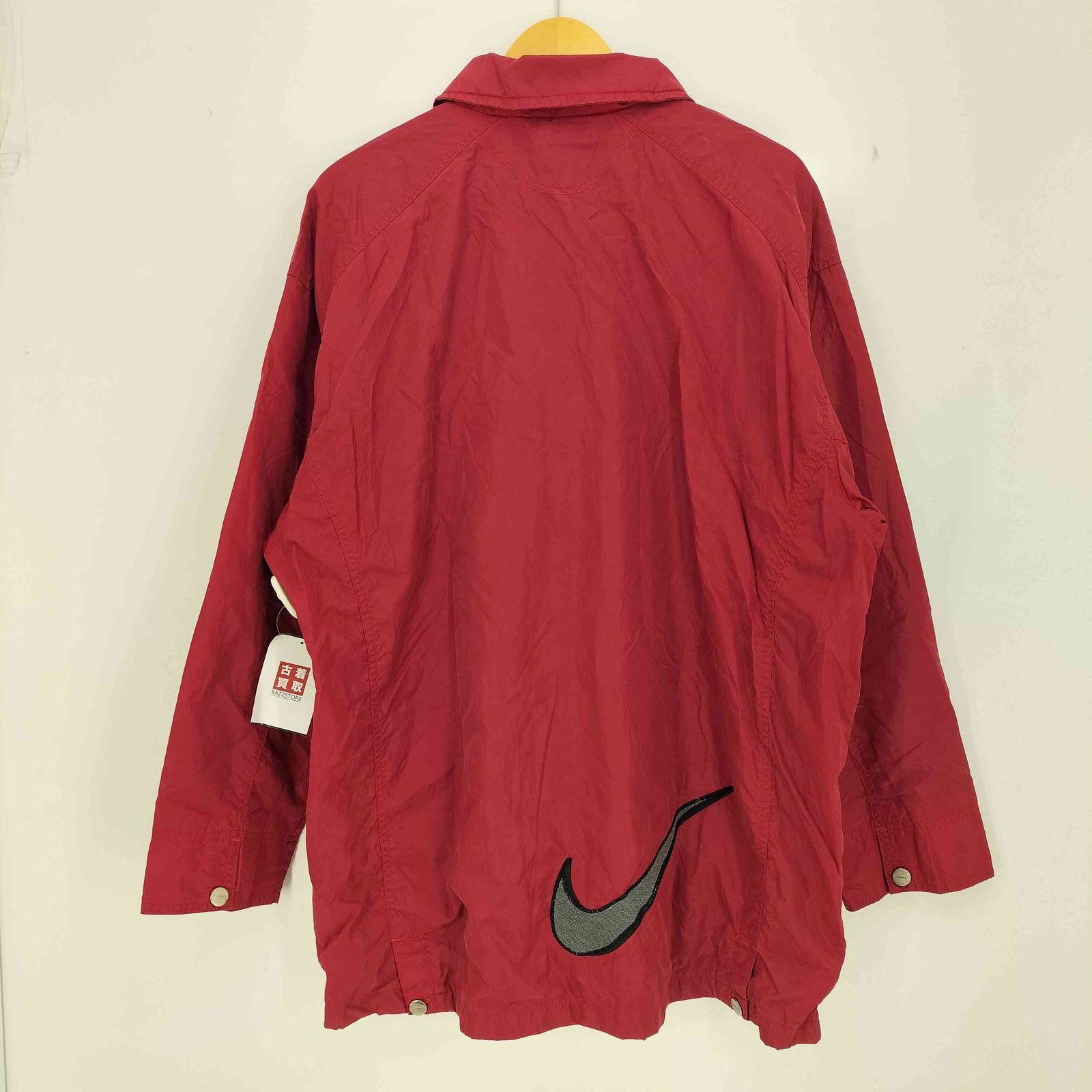 ナイキ NIKE 90s 白タグ スウォッシュ刺繍 比翼ジップ ナイロン