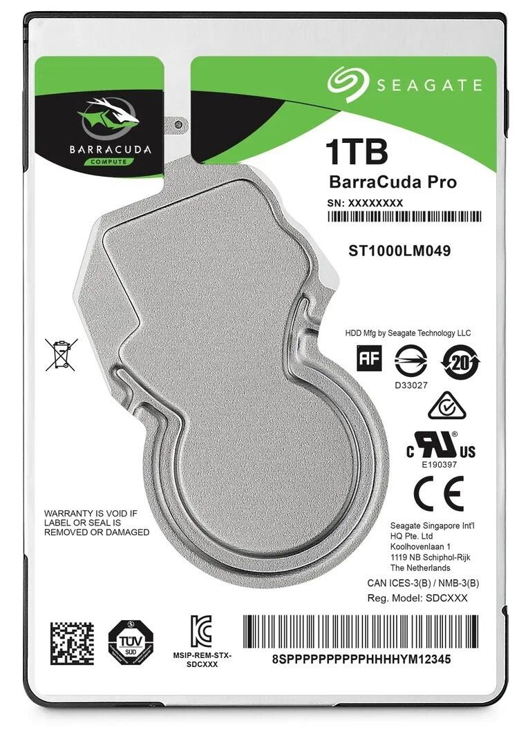3年保証 Seagate Barracuda Pro 1 TB 7.2 k 128 MB SATA III 2.5