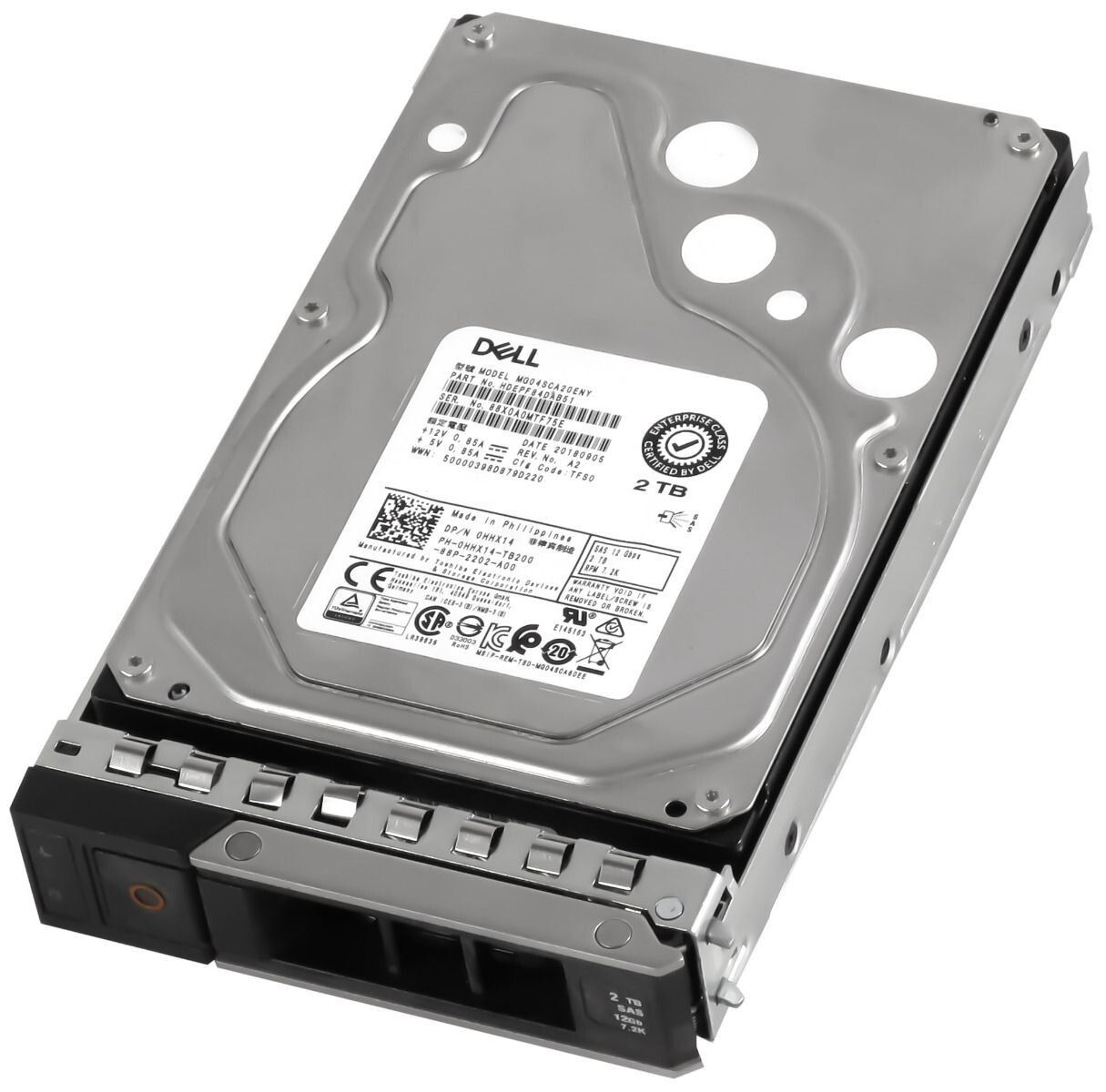 3年保証 Hard Drive Dell 0 HHX 14 2 TB 7200 RPM 128 MB SAS-3 3.5