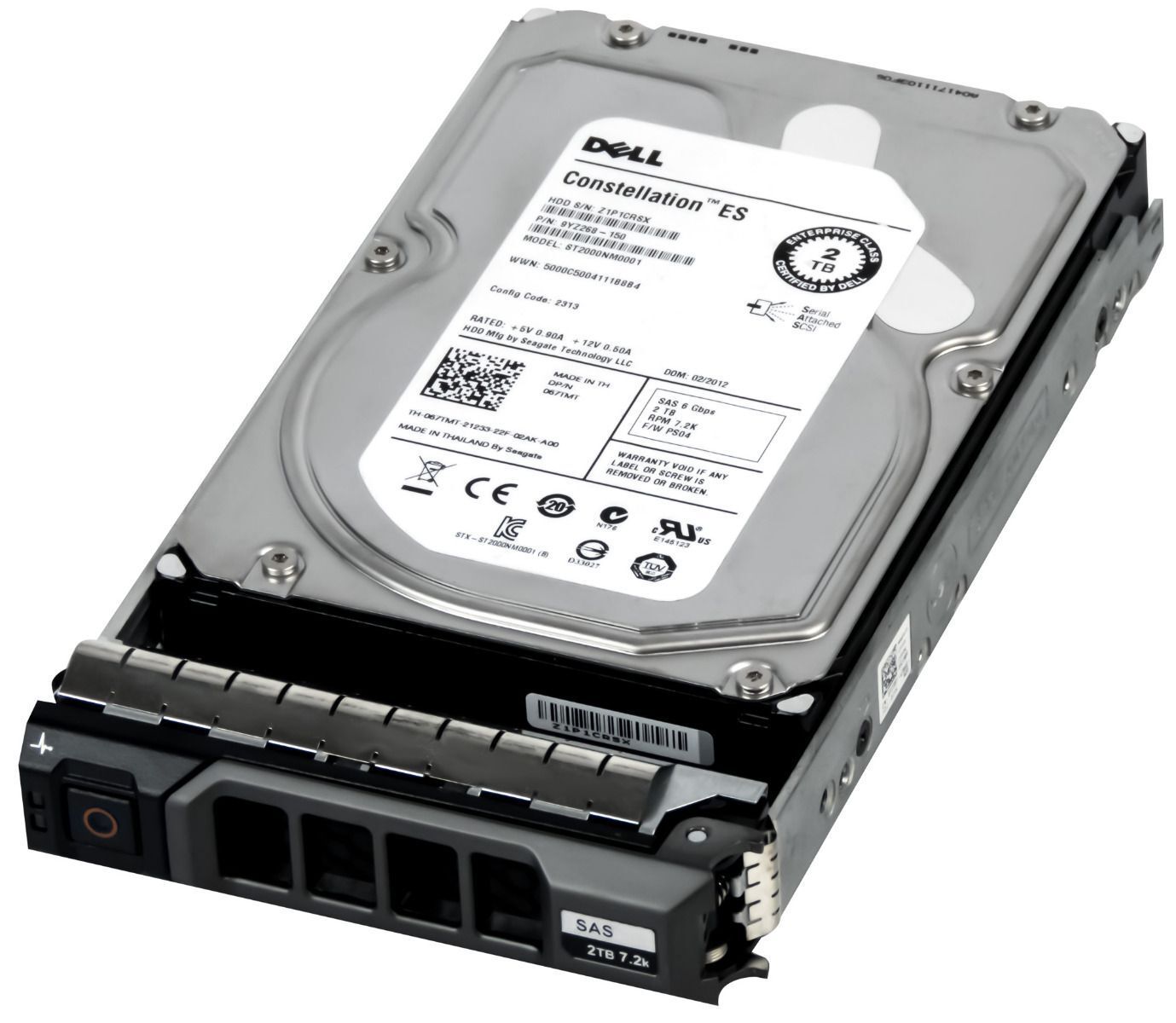 3年保証 Dell Hard Drive 067 TMT 2 TB 7.2 K 64 MB SAS-2 3.5