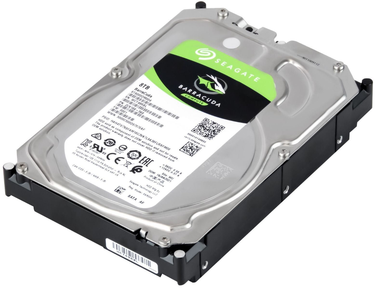 3年保証 Hard Drive Seagate Barracuda 8 TB 5400 RPM 256 MB SATA III 3.5