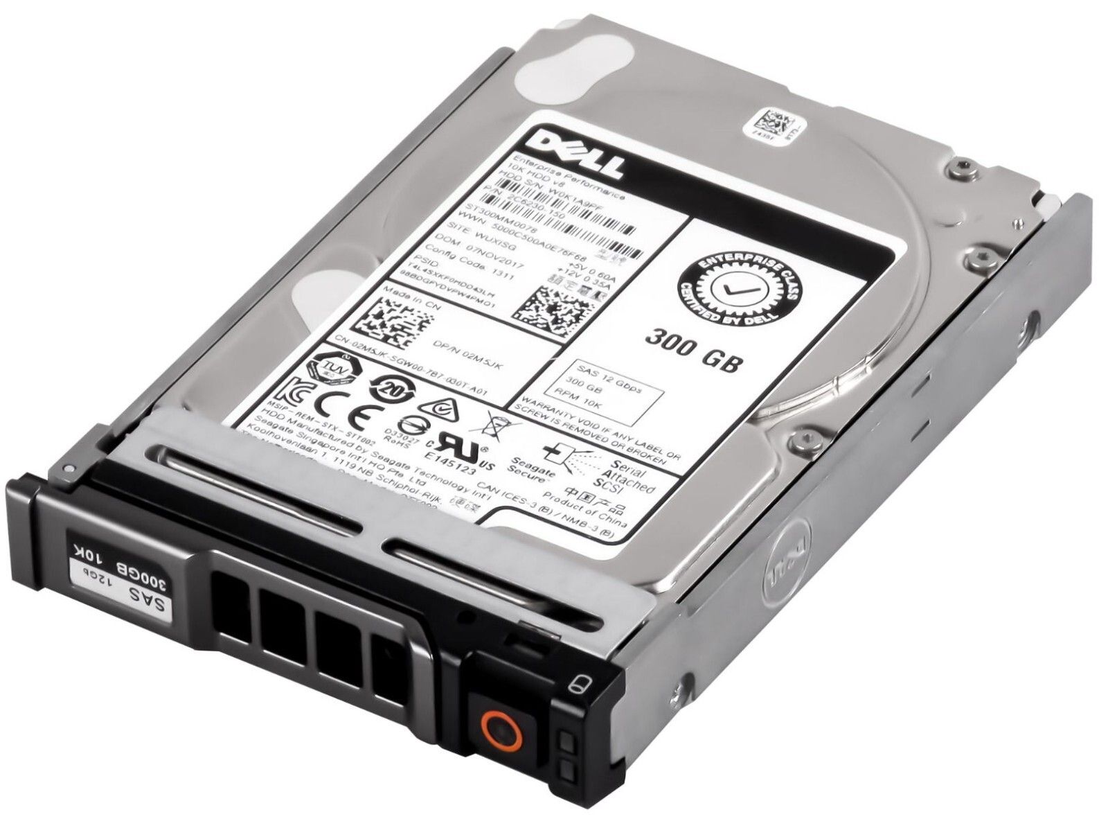 3年保証 Dell Hard Drive 02 M 5 JK 300 GB SAS-3 10 K 128 MB 2.5