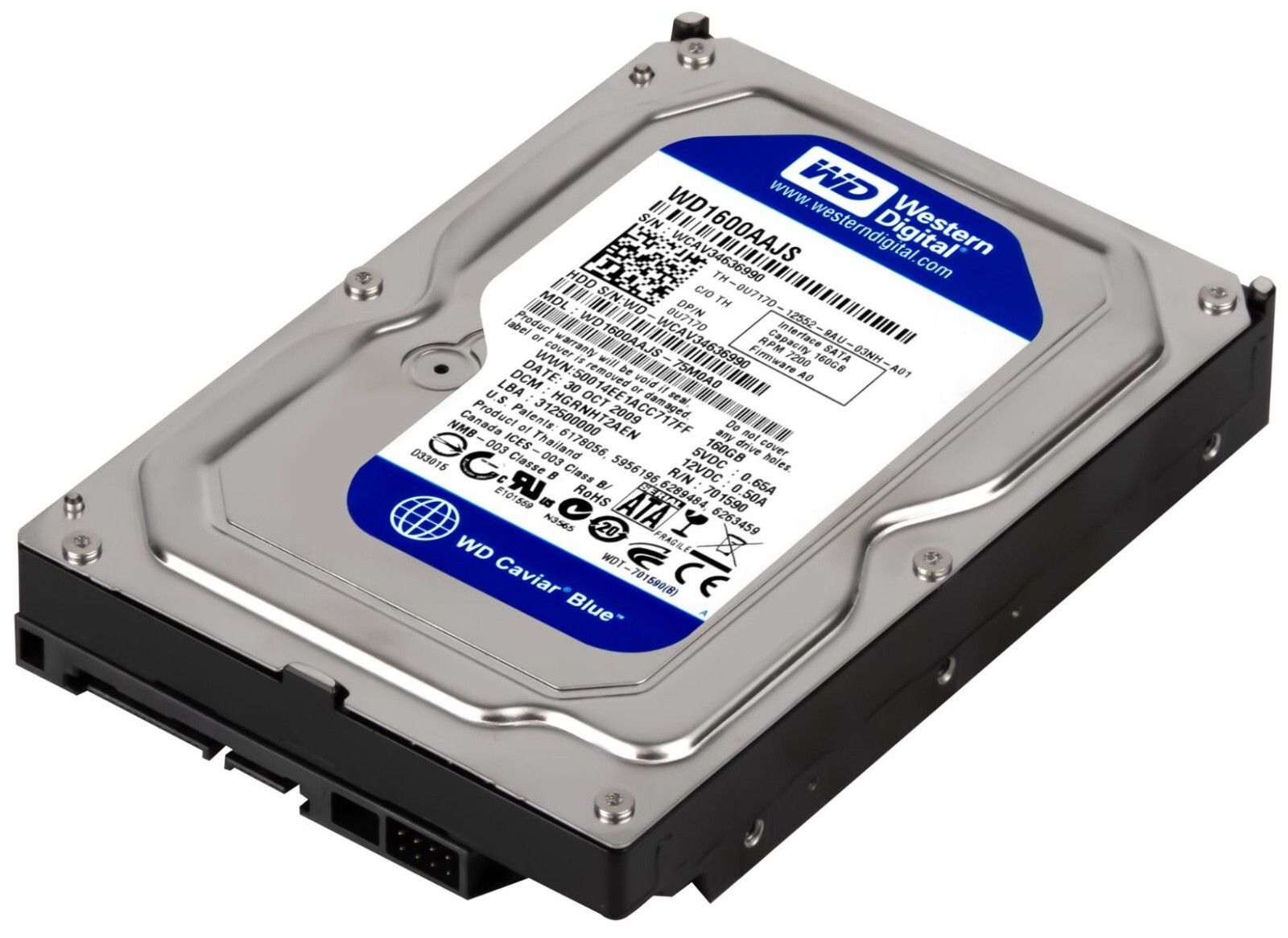 3年保証 Dell Hard Drive 0 U 717 D 160 GB 7.2 K 8 MB SATA II 3.5