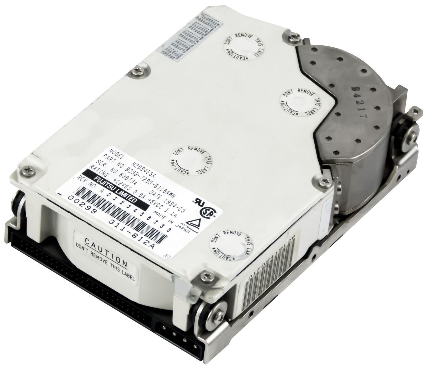 3年保証 Hard Drive Fujitsu 1.08 GB 5400 U|Min SCSI 50-PIN 128 KB Cache 3.5 Inch