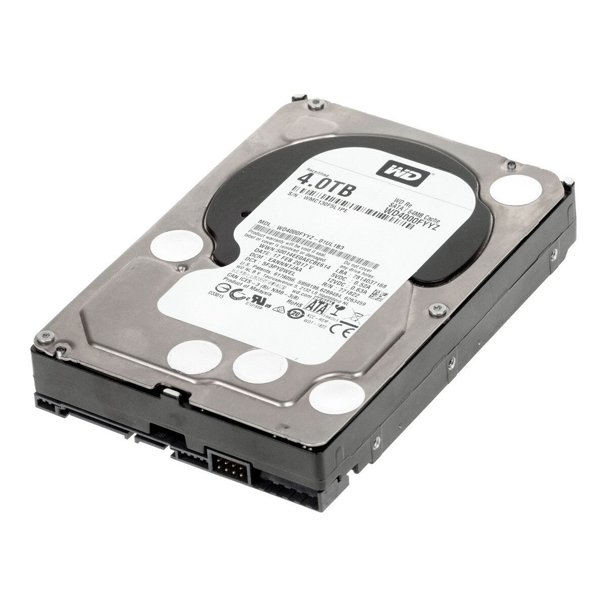 3年保証 Hard Drive WD RE 4 TB SATA III 7200 RPM 64 MB Cache 3.5 Inch