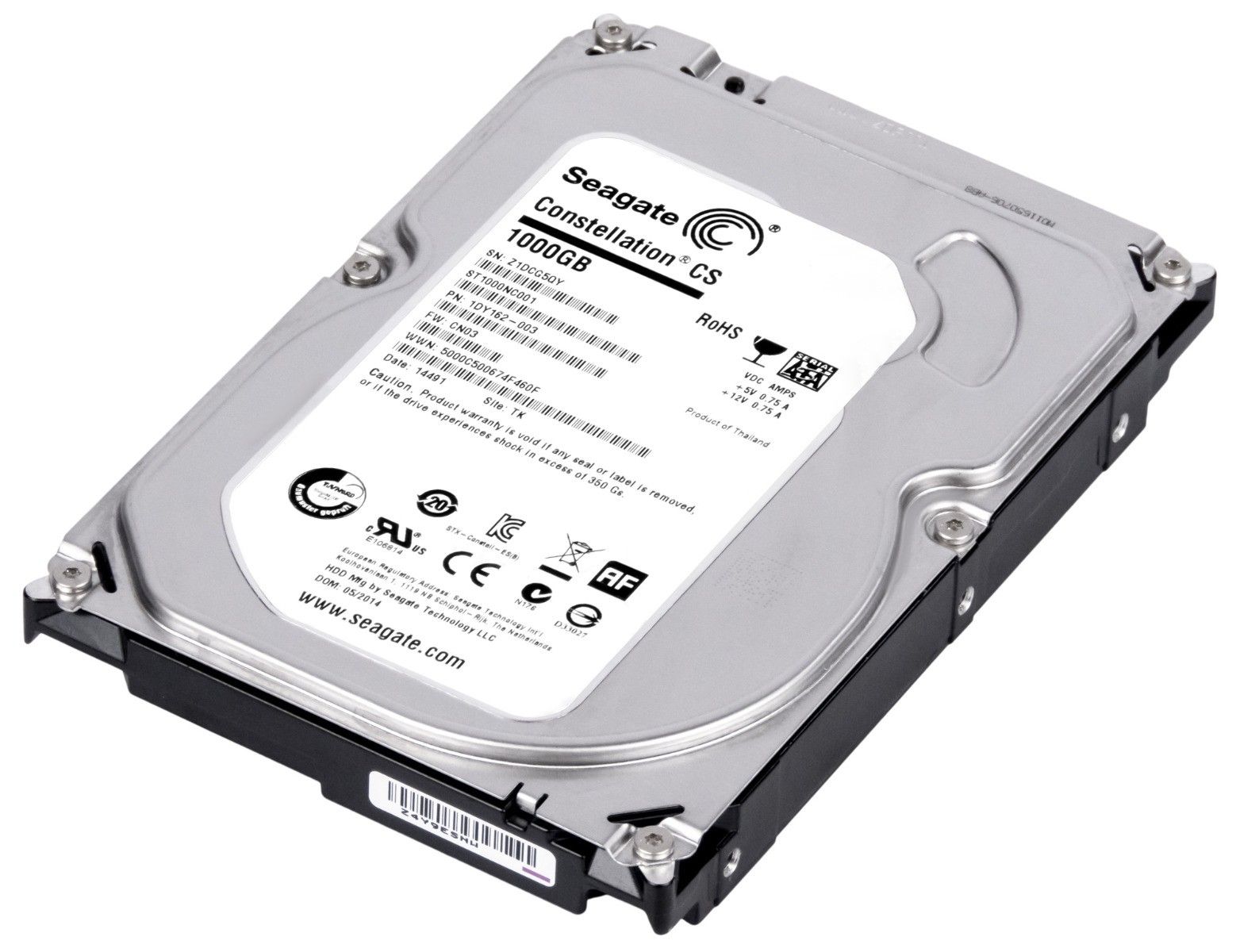 3年保証 Hard Drive Seagate Constellation Cs 1 TB 7.2 K 64 MB SATA III 3.5