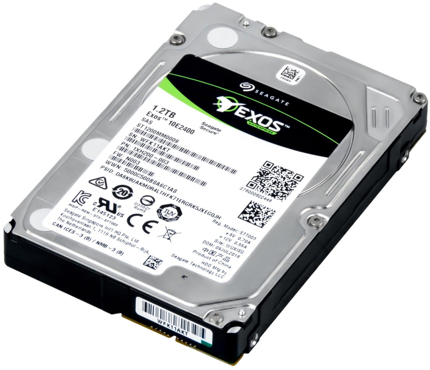3年保証 Seagate Exos 1.2 TB 10 K 128 MB SAS-3 2.5