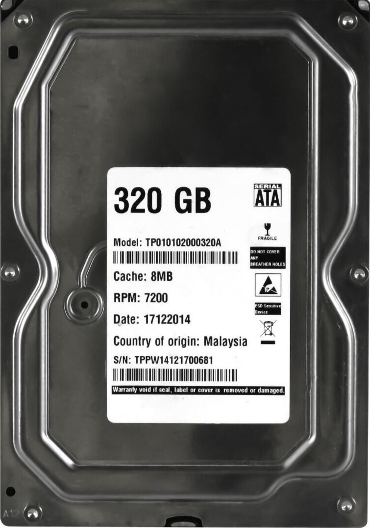 3年保証 Hard Drive HDD 320 GB 7200 RPM 8 MB Cache SATA 3.5 Inch