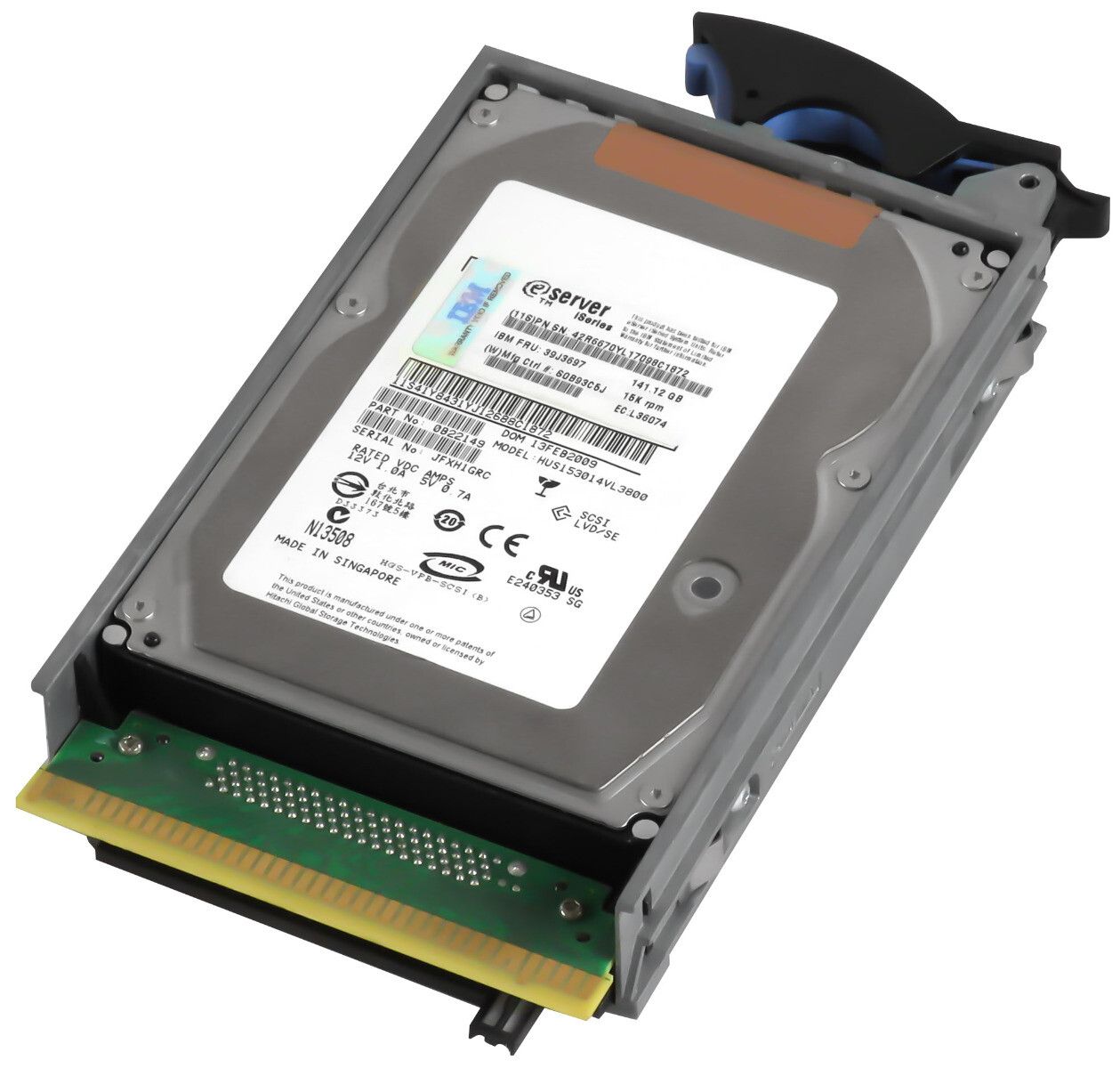 3年保証 Hard Drive IBM 141.12 GB 39 J 3697 42 R 6670 15 K 16 MB SCSI U 320 3.5