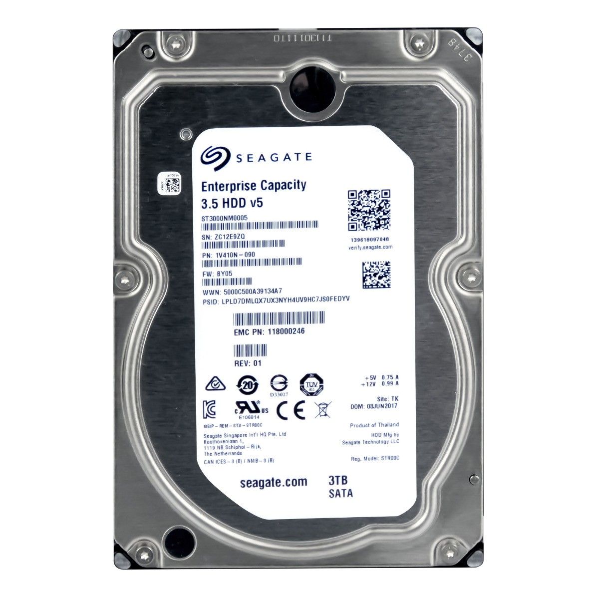 3年保証 SEAGATE 3 TB 7.2 K 128 MB SATA III 3.5