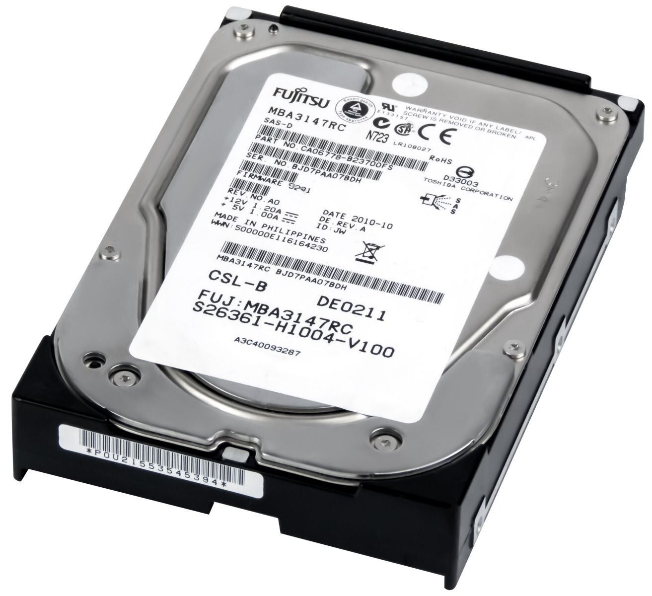 3年保証 Hard Drive Fujitsu CA 06778- 146 GB SAS 3.5 Inch