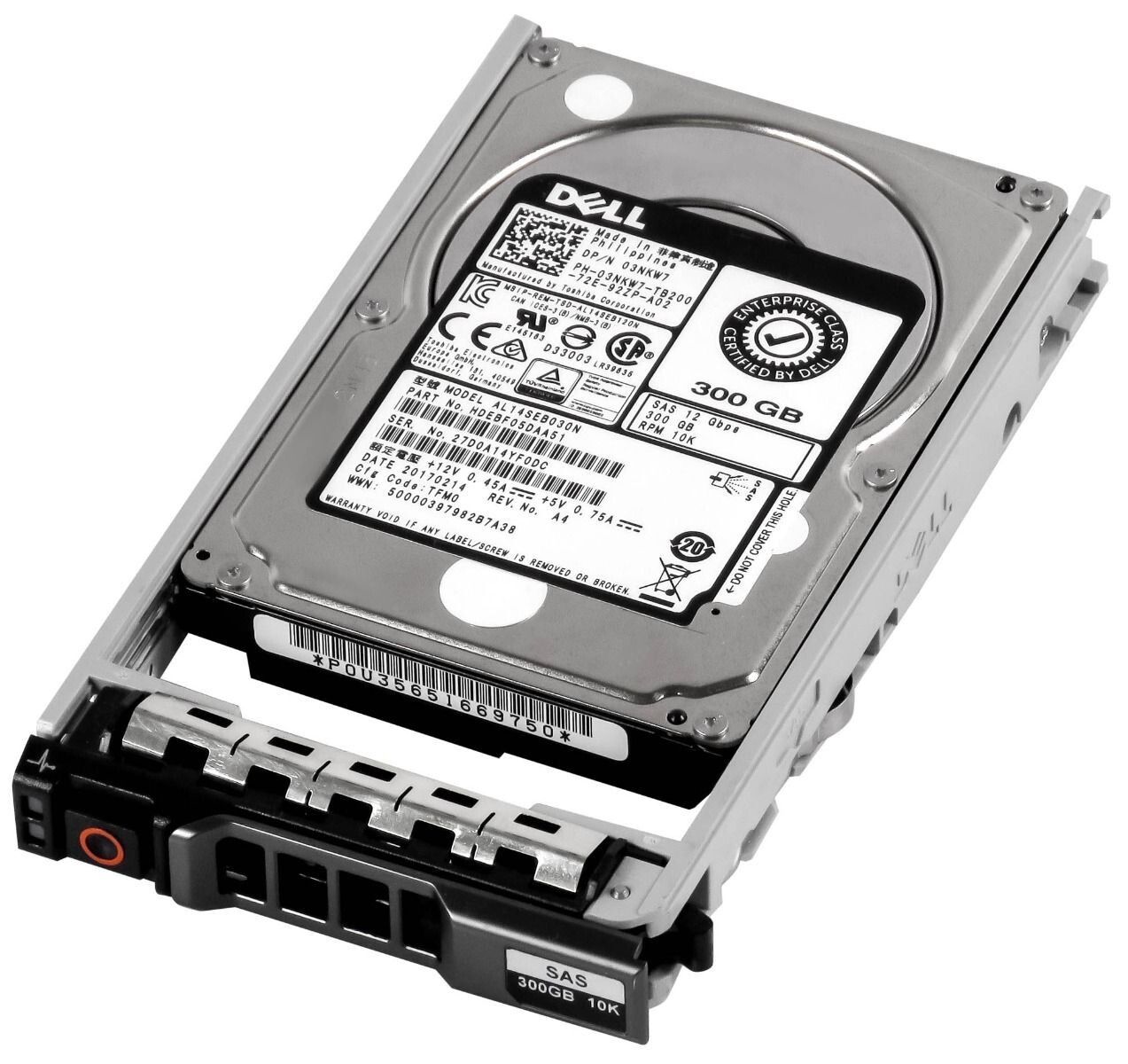 3年保証 Dell Hard Drive 03 NKW 7 300 GB 128 MB SAS-3 2.5
