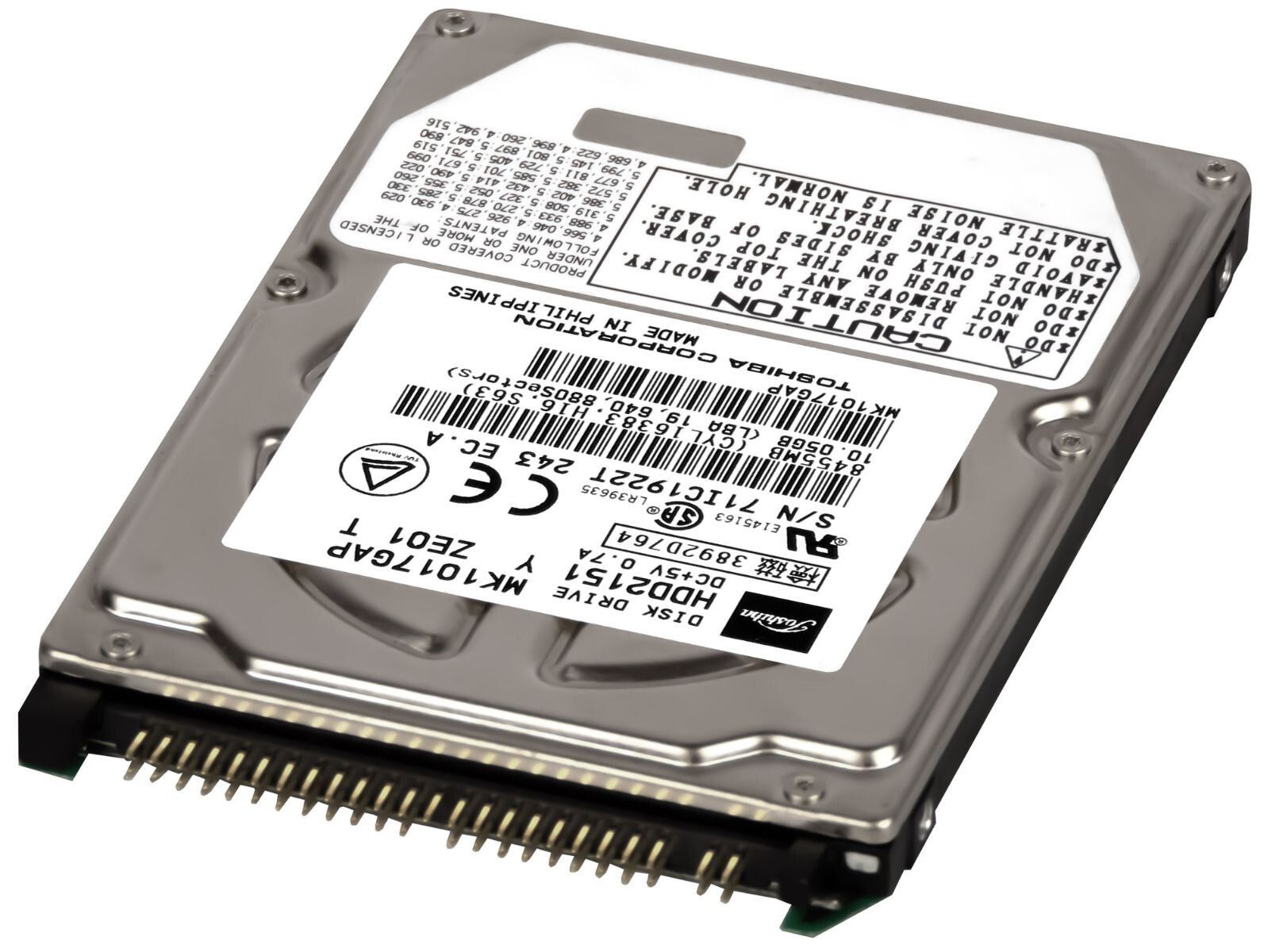 3年保証 Toshiba Hard Drive 2151 10 GB 4200 RPM 1 MB Cache IDE ATA 2.5