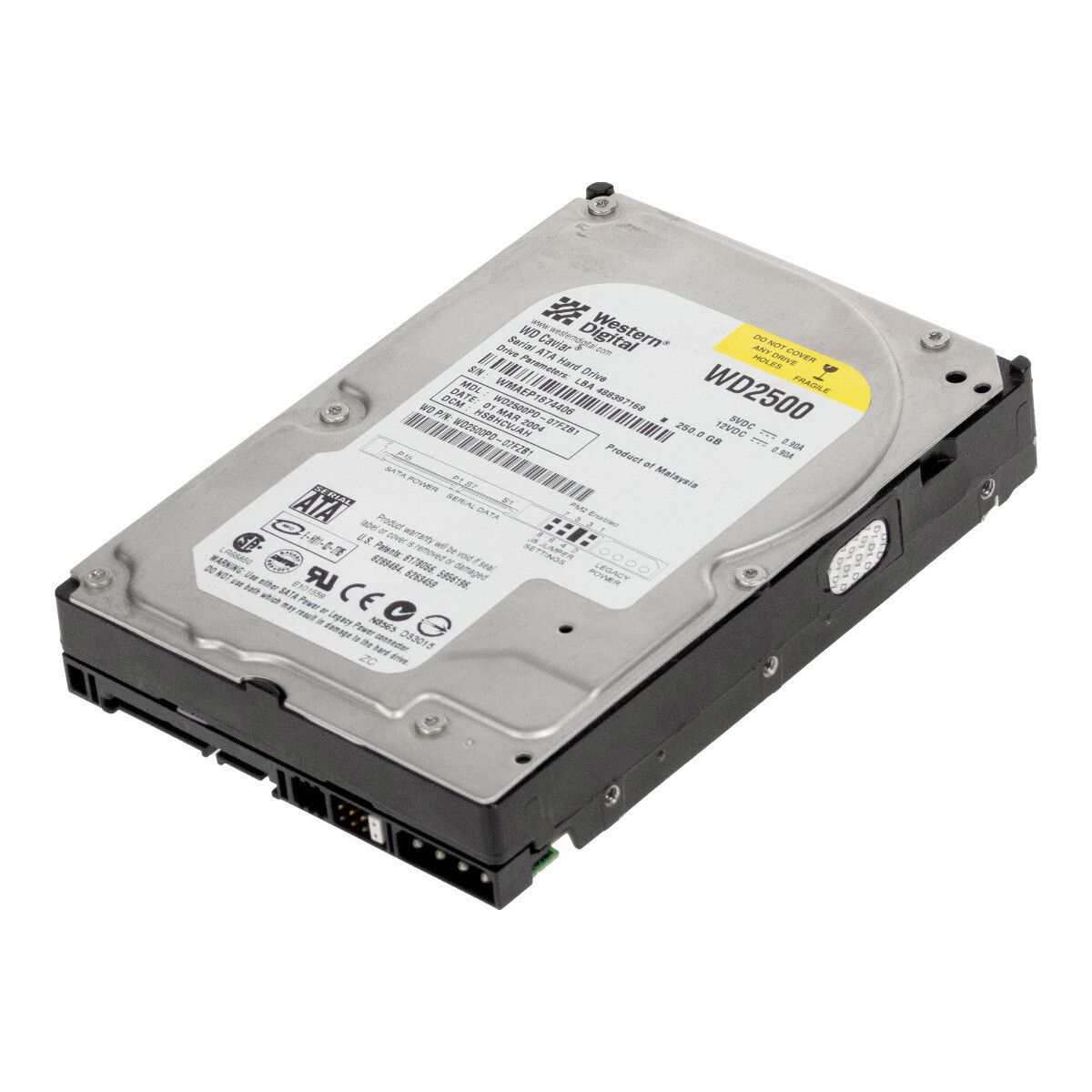 3年保証 Hard Drive WD Car -07 FZB 1 250 GB 7.2 K 8 MB SATA 3.5