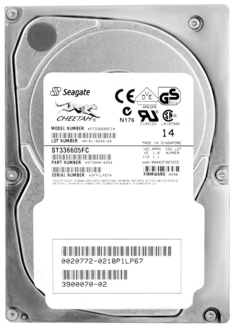 3年保証 Hard Drive SUN 3900070-02 36 GB 4 MB CACHE FC 3.5 Inch