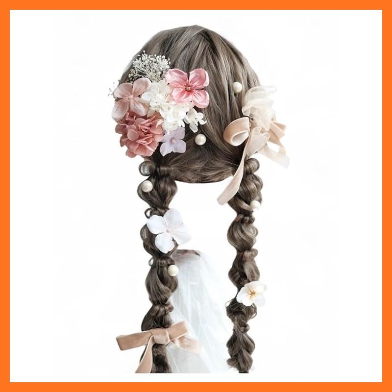 新品】 [Lomeri] ロメリ 【3色展開】 ドライフラワーとリボンの髪飾り 