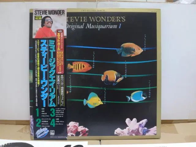 日本 節約 LP ） Stevie Wonder 1982 年 早い 2LP 冊子 含め 日本 LP