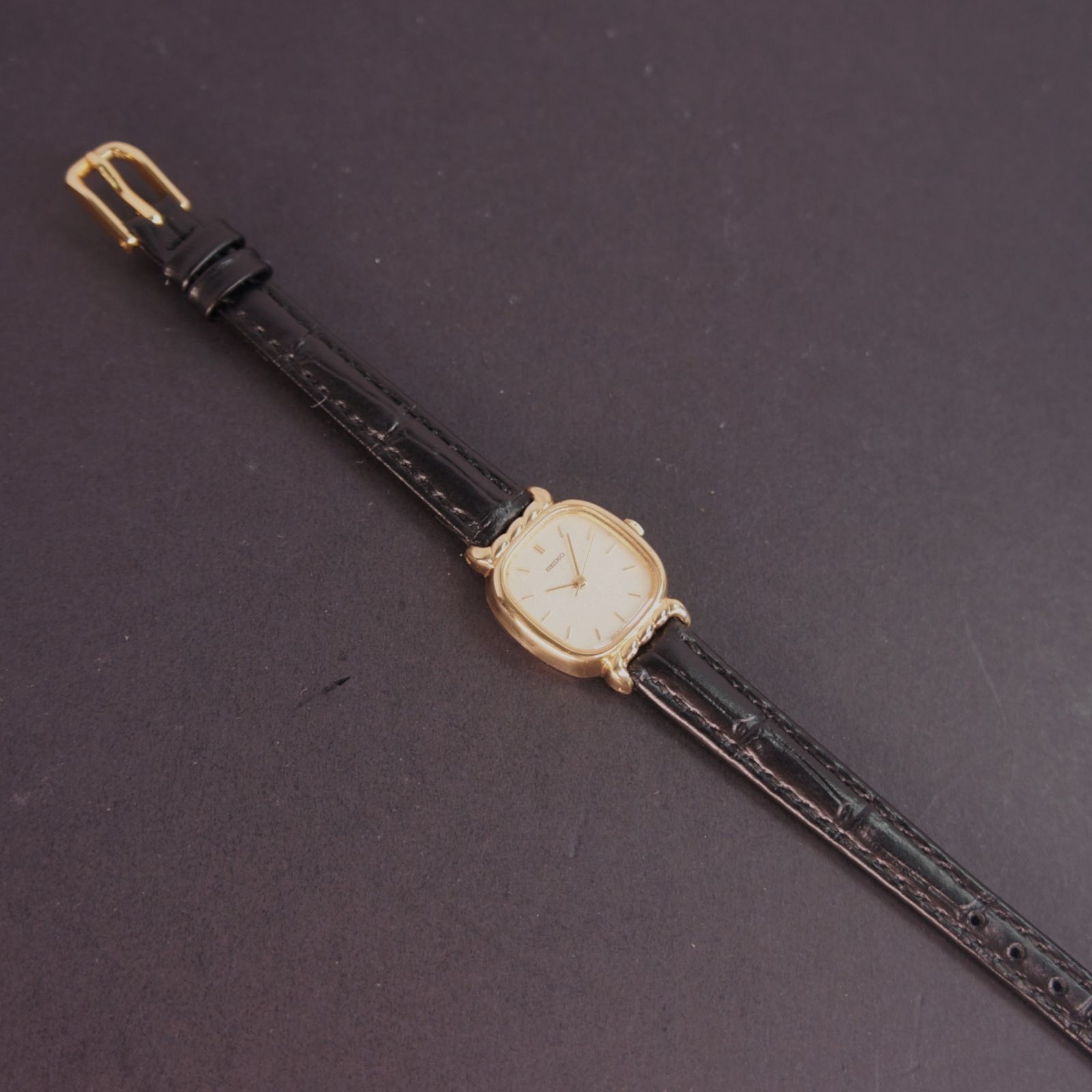 稼働品】セイコー アンティーク SGPレディース腕時計 新品ベルト 電池