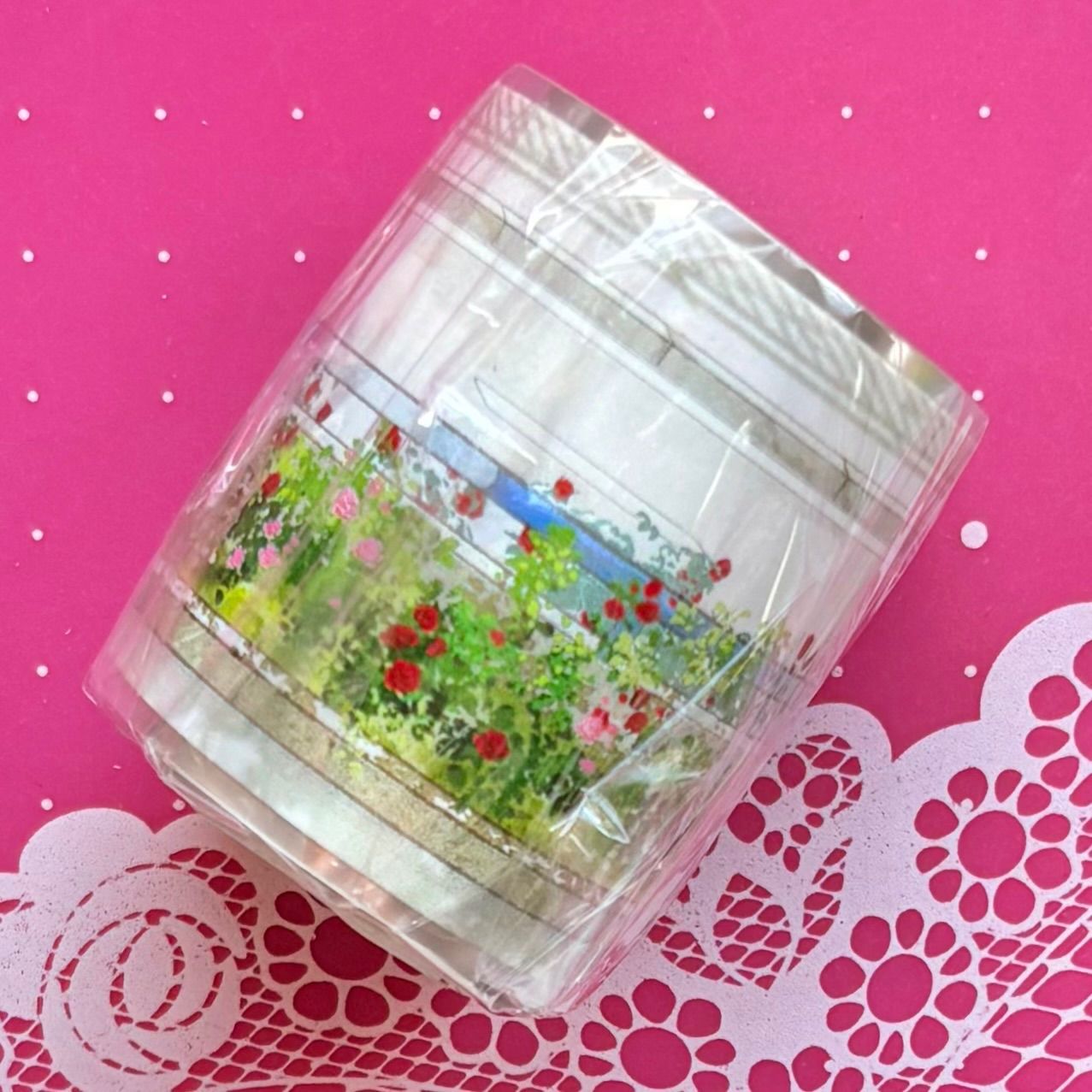 PET 街道边 6.5 cm×5 m 62 cm loop 海外マスキングテープ 海外マステ 花壇 歩道