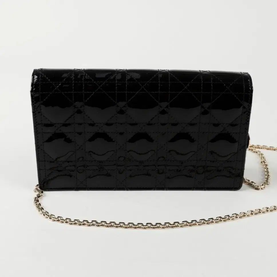 ディオール レディ ペンダント チェーン 財布 ブラック