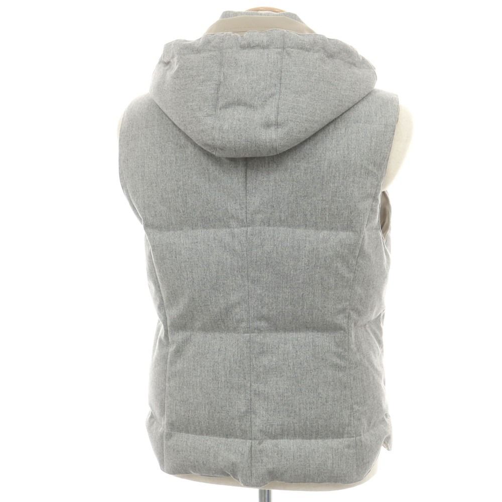 高級　ブルネロクチネリ　ダウンべスト　シルク　リネン　ベスト 中古】ブルネロクチネリ Brunello Cucinelli ウールシルク ダウン