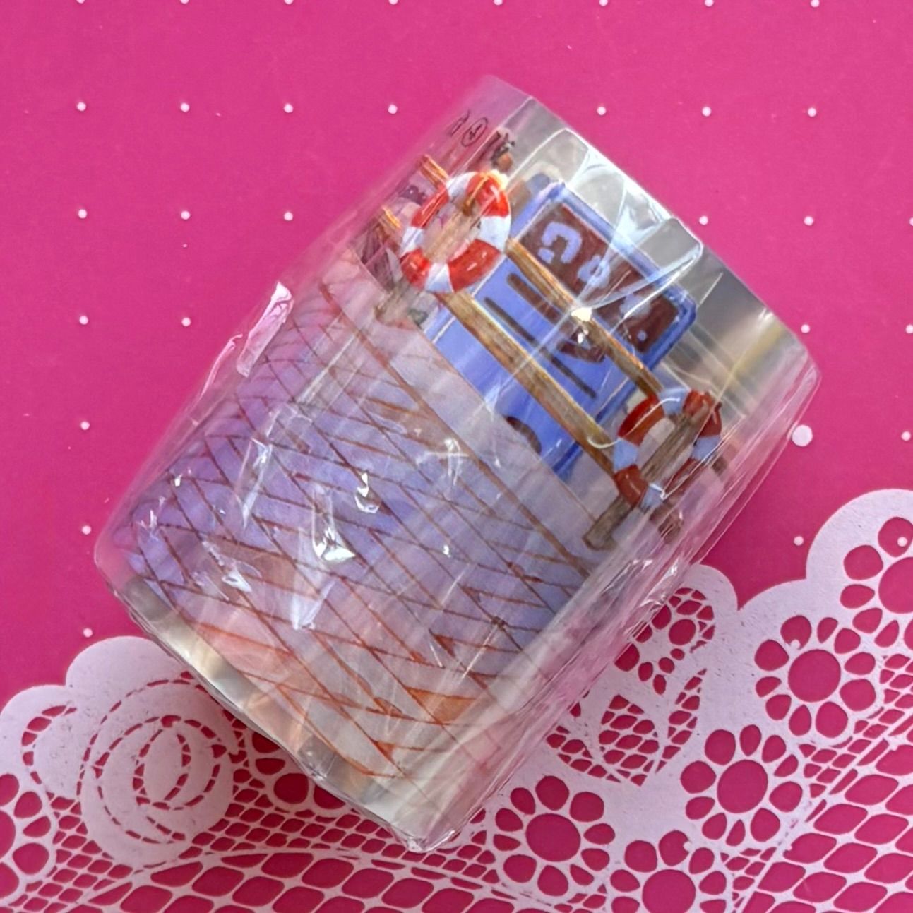 PET 海岸观景台④夜 5 cm m 200 loop 海外マスキングテープ 海外マステ デッキ