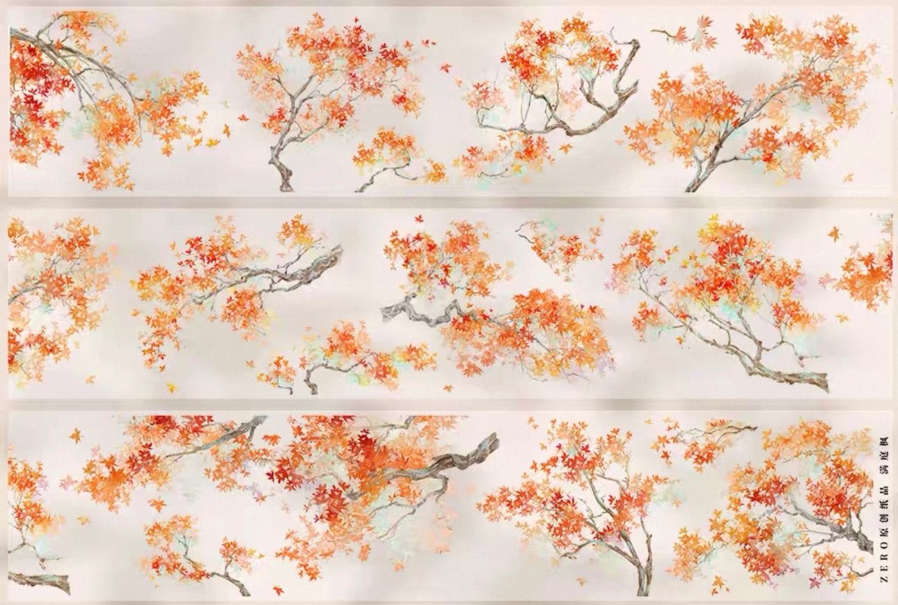  PET 满庭枫 6 cm 5 m 82 loop 海外マスキングテープ 海外マステ もみじ 紅葉 マスキングテープ テープ マスキングテープ