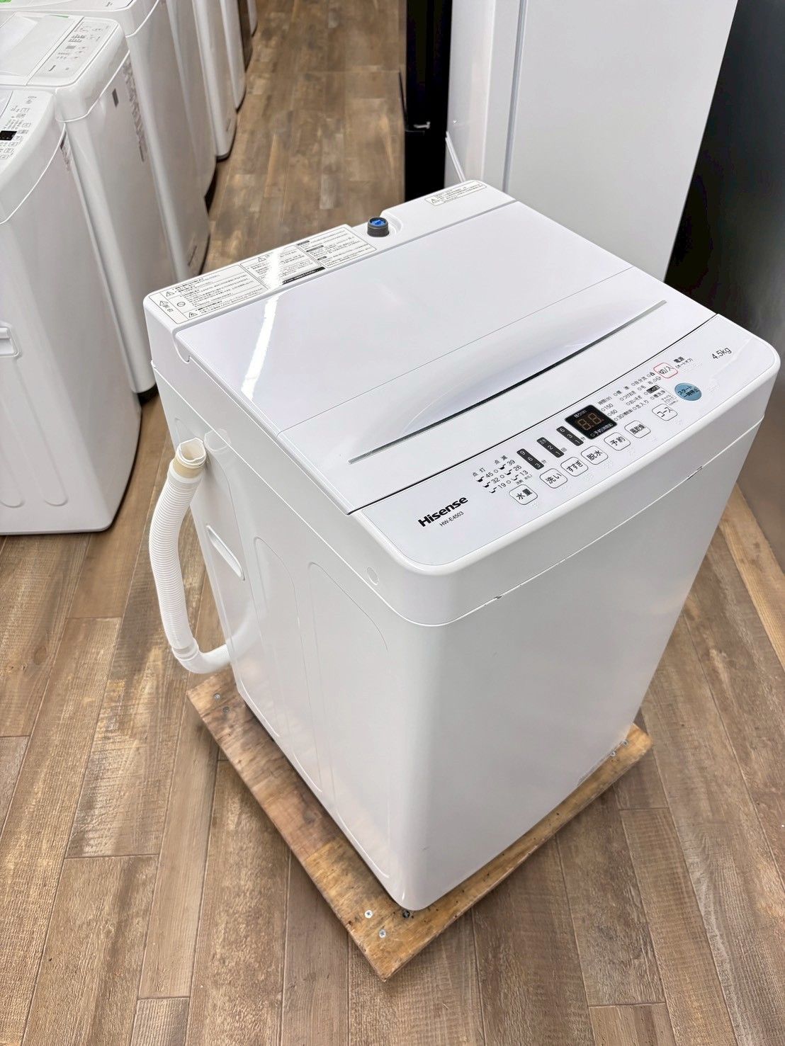 大阪 3か月保障付き 洗濯機 ハイセンス 4 5 kg 2020年 HW E 4503 S 361