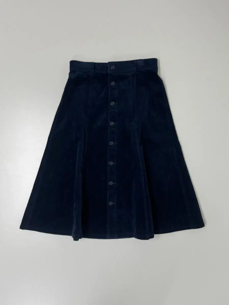 ポロ ラルフローレン ネイビー コーデュロイ ボタン フ スカート