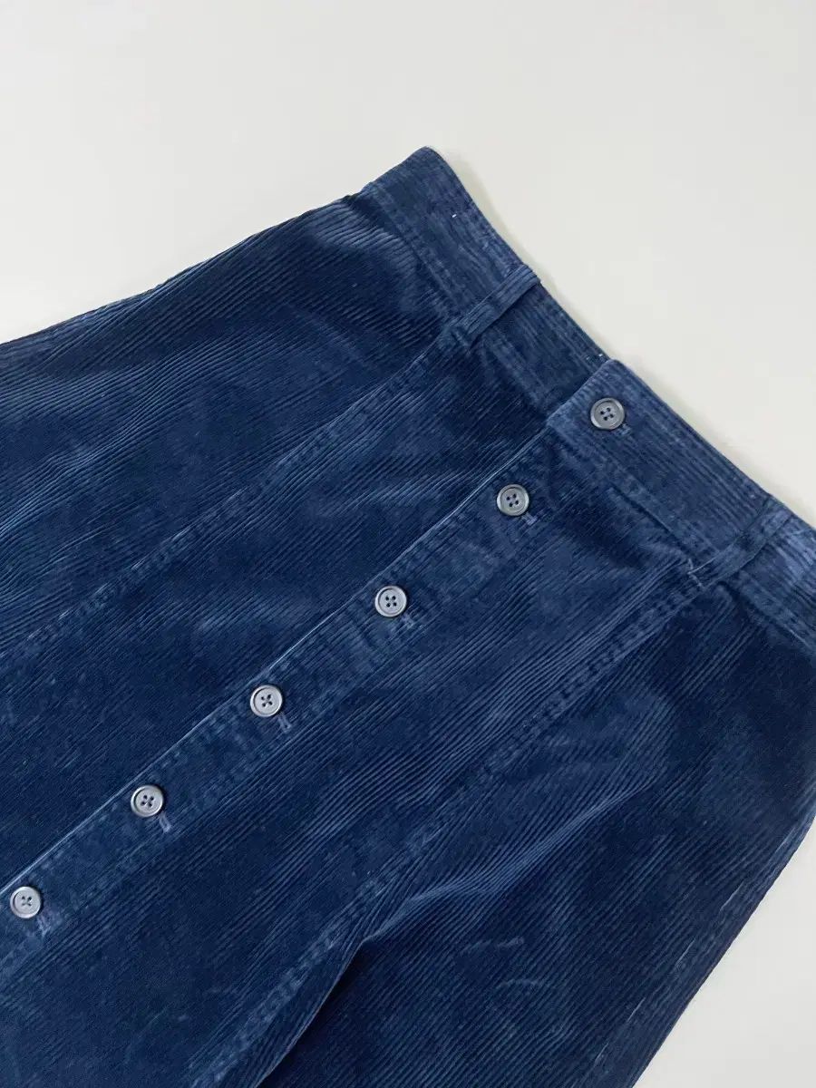 ポロ ラルフローレン ネイビー コーデュロイ ボタン フ スカート