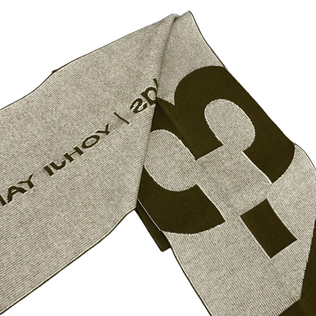 Y-3(ワイスリー) マフラー美品 - カーキ YOHJI YAMAMOTO adidas ウール