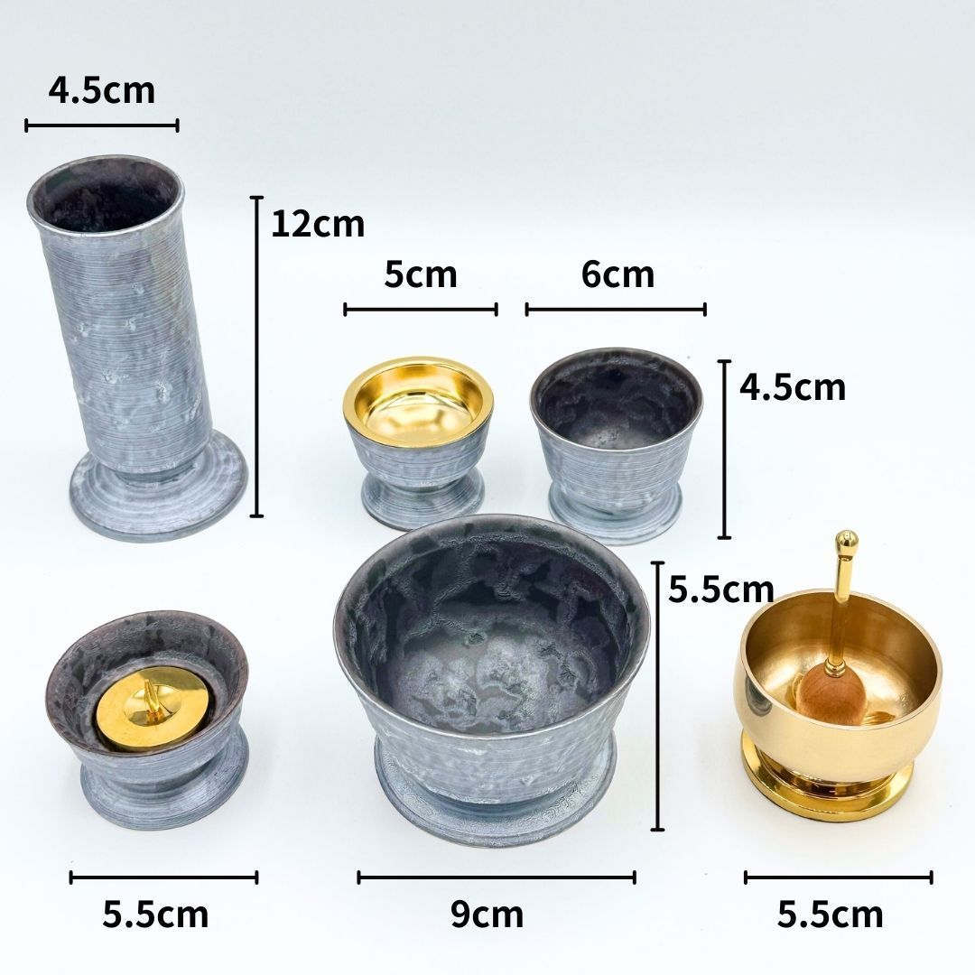 モダン仏具 おりん 6点セット 有田焼 麟 Lin スタイリッシュ