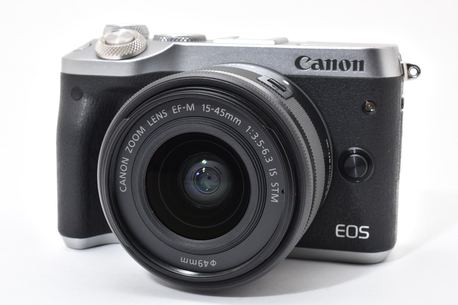 キヤノン Canon EOS M 6 シルバー レンズセット ≪動作光学良好 ≫ EF 15 45 mm F 3 5 IS STM グラファイト 0069