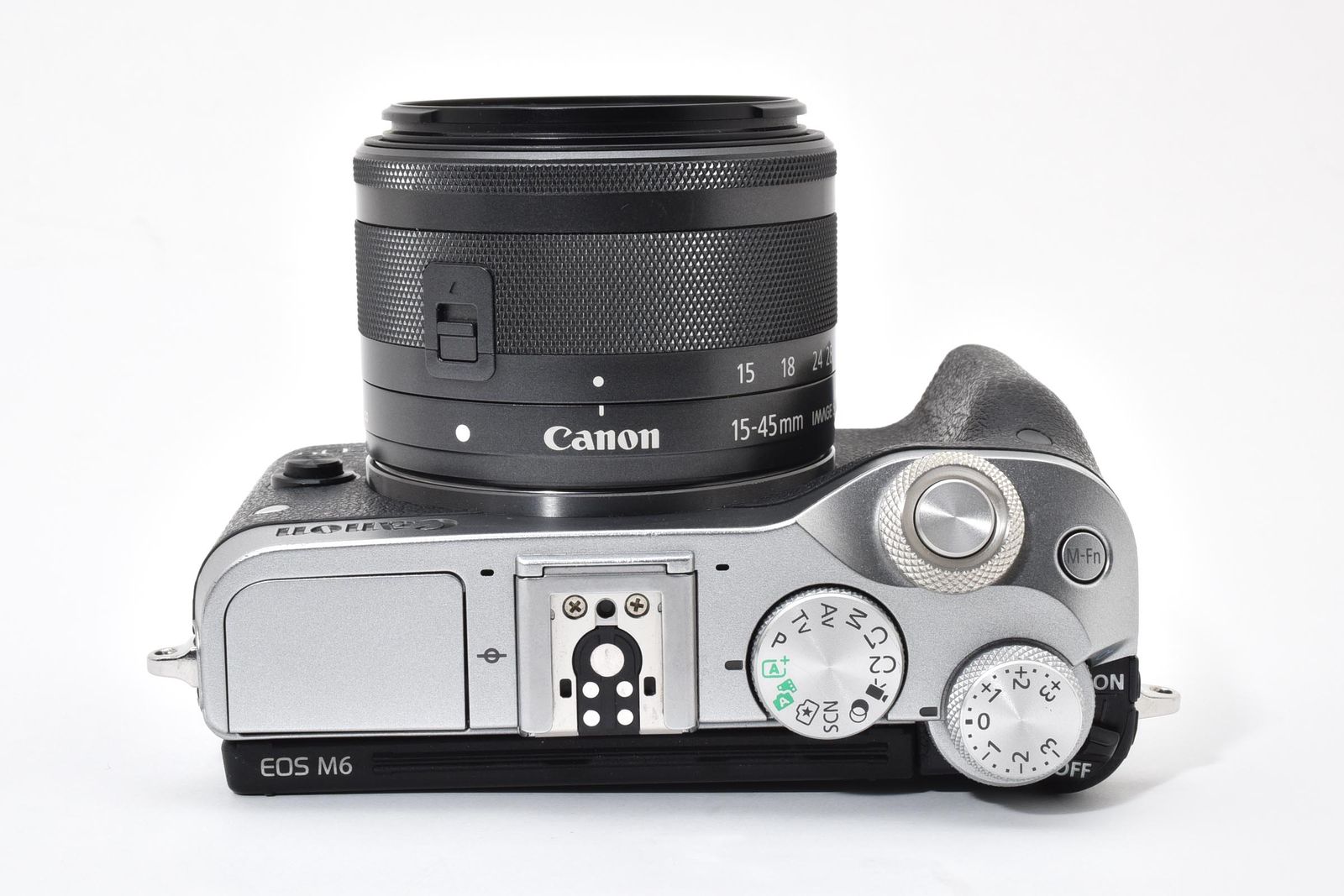  キヤノン Canon EOS M 6 シルバー レンズセット ≪動作光学良好 ≫ EF 15 45 mm F 3 5 IS STM グラファイト 0069 ミラーレス一眼 デジタルカメラ