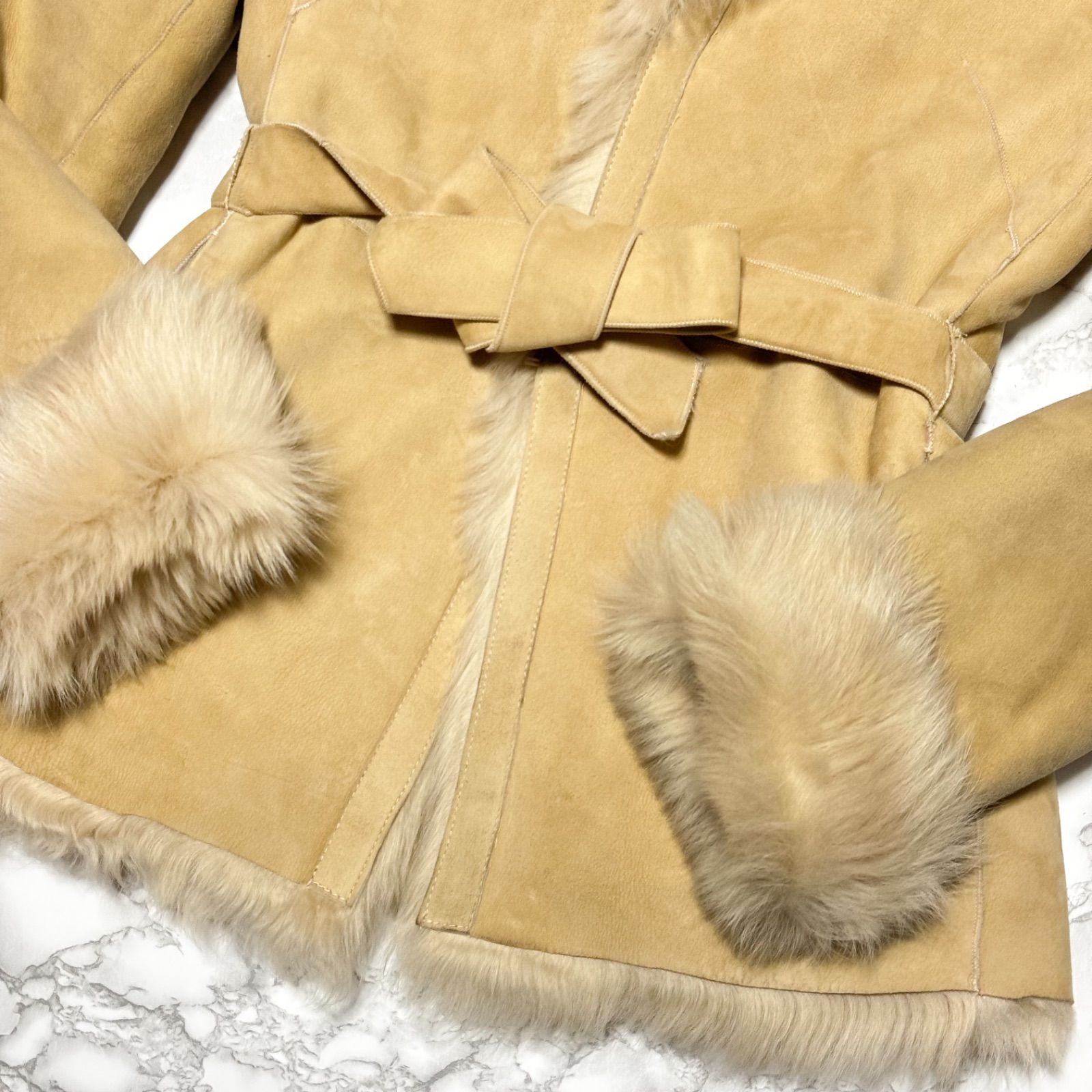 希少【pinky&dianne ピンキー&ダイアン】イタリア製 毛皮 ファーコート