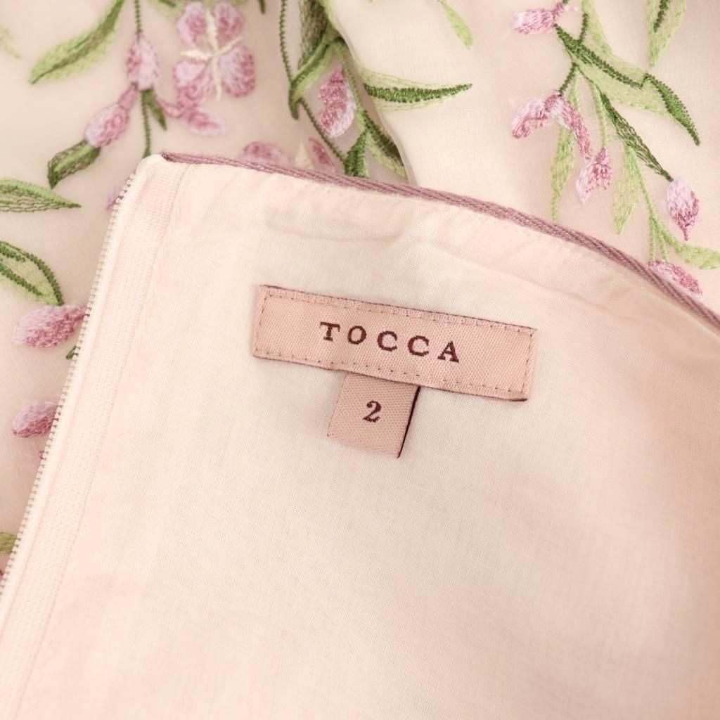 トッカ TOCCA 【洗える!】SPLENDID BEAUTY ドレス ワンピース 刺繍 膝