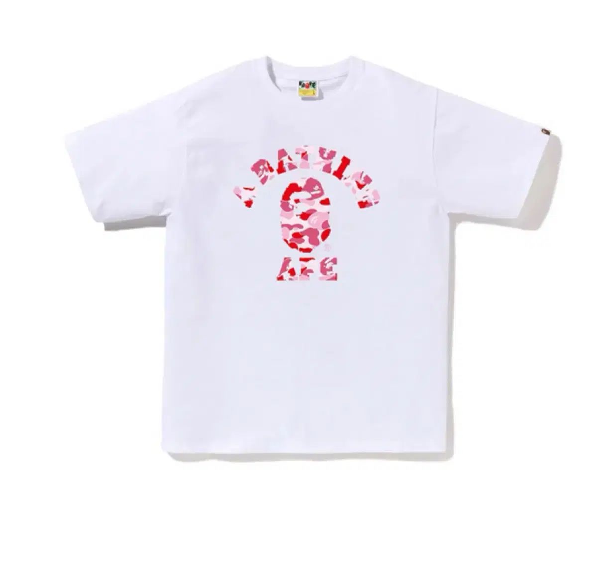 A BATHING APE アベイシングエイプ ABC カモフラ ピンク 半袖 Tシャツ