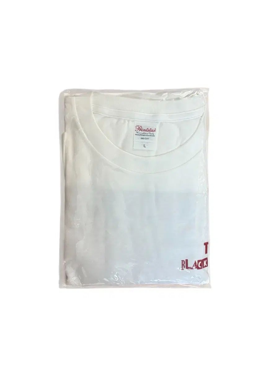 L The Black Skirts コムジョンチマ ティントリップ Tシャツ 白